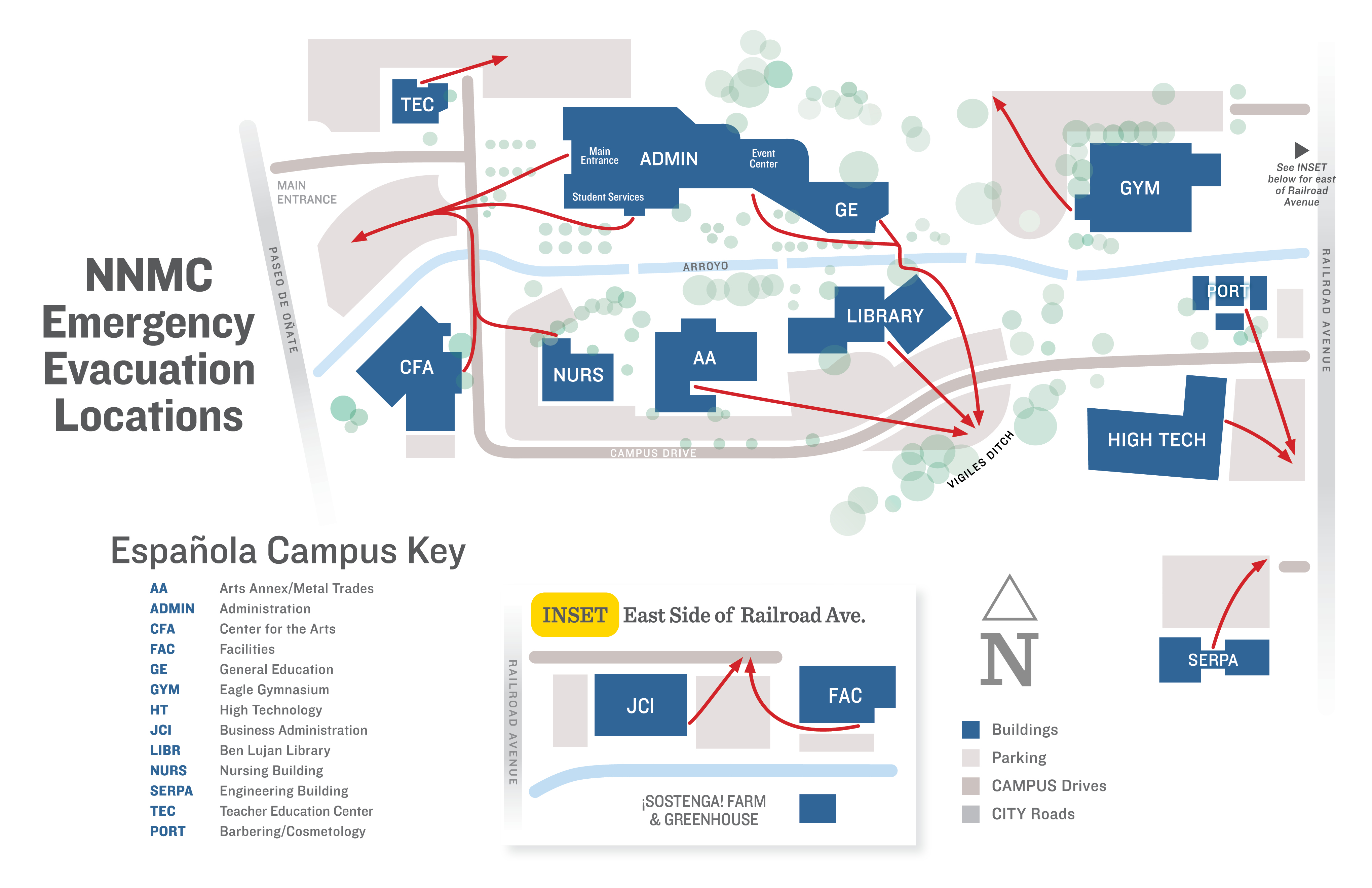 NNMC Campus Evacuation Map NNMC Campus Evacuation Map